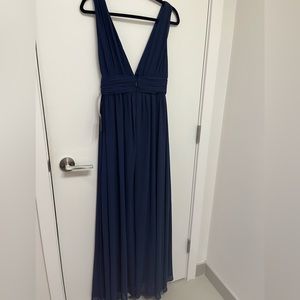 Navy Floor Length Gown